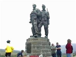 Dominic at the Commando Memorial at Spean Bridge, 11.8 miles into the ride